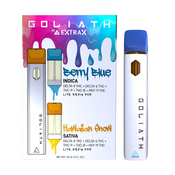 Goliath Extrax Berry Blue Indica, Hawaiian Show Sativa